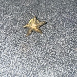 Vintage bronze colored starfish pin by Pinmart